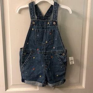 Size 2 yr. Gap embroidered overalls.
